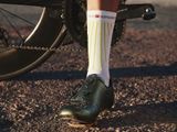 Шкарпетки Compressport Aero Socks - білий/салатовий - T4