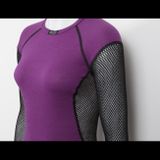 Термобілизна Brynje Ws Wool Thermo Shirt - чорний/фіолетовий - XL