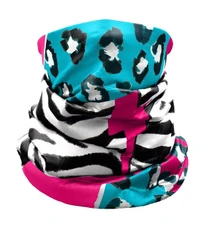 Мультифункціональний шарф Crazy Idea Neck Gaiter Light - чорна зебра
