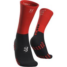Шкарпетки Compressport Шкарпетки середньої компресії - чорні/червоні - T4