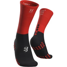 Шкарпетки Compressport Шкарпетки середньої компресії - чорні/червоні - T4