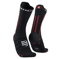 Шкарпетки Compressport Pro Racing Socks v4.0 Ultralight Bike - Black/Red - T2