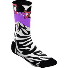 Crazy Idea Crazy Socks - black zebra