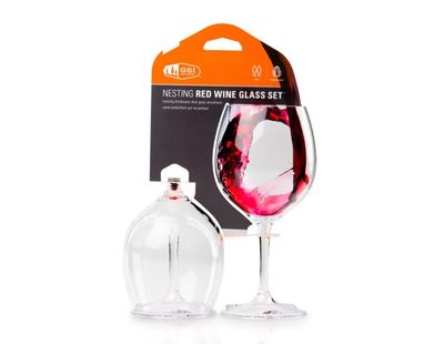 Набір келихів GSI Outdoors Nesting Red Wine Glass
