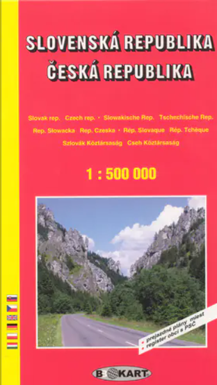 Туристична карта SR/ČR 1:500 000